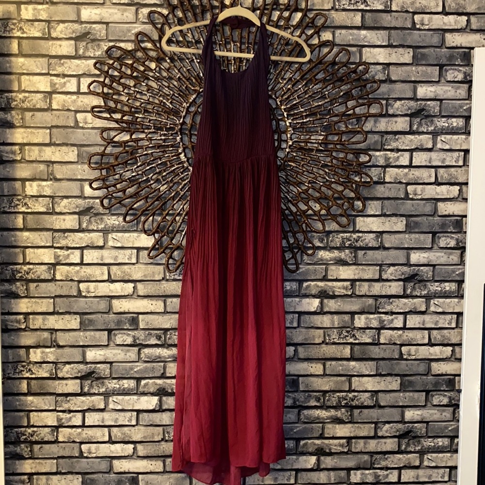 NWT Ombre Halter Maxi Beach Dress flowy XL Melle